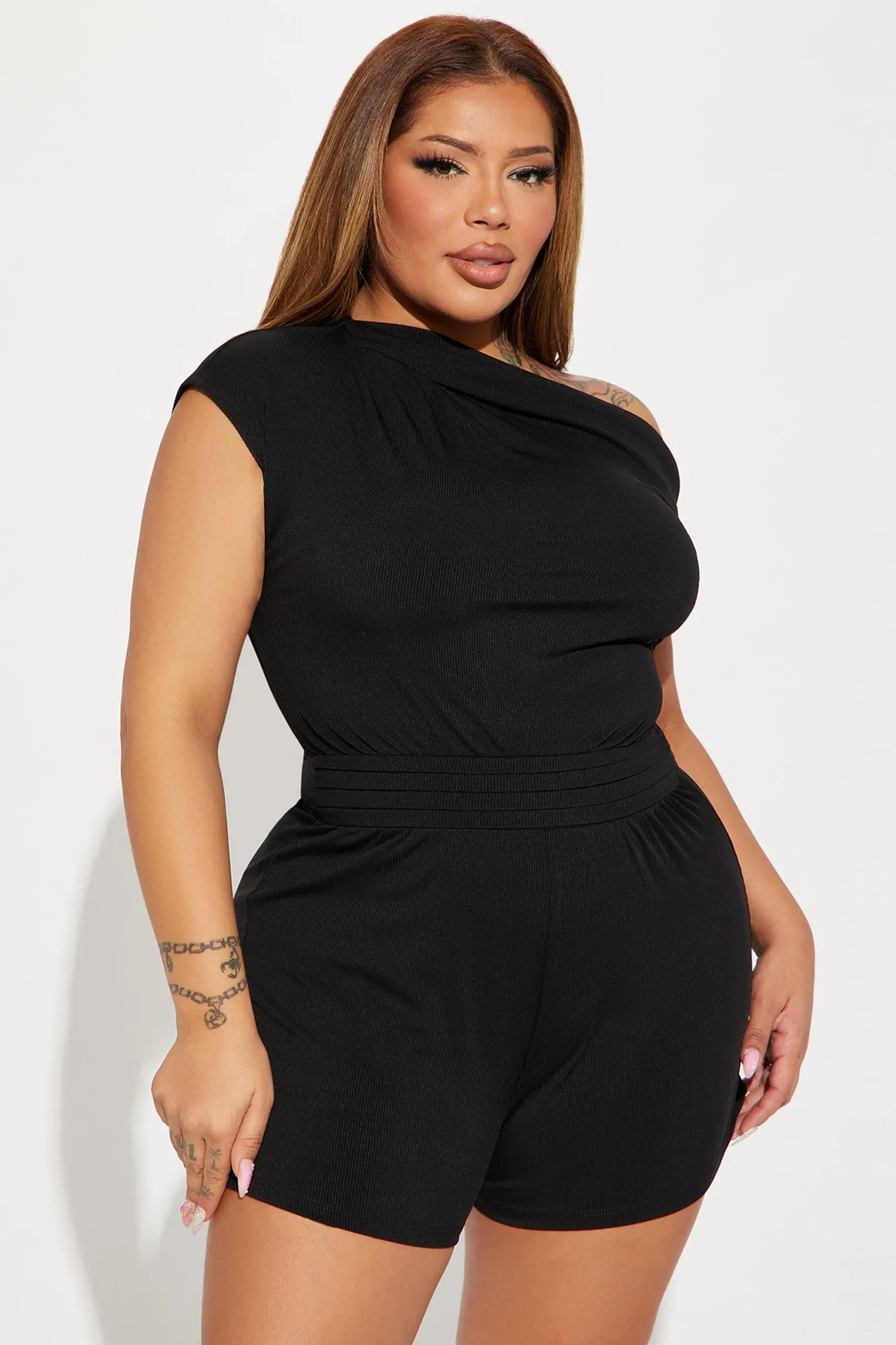 Unknown Places Romper - Black