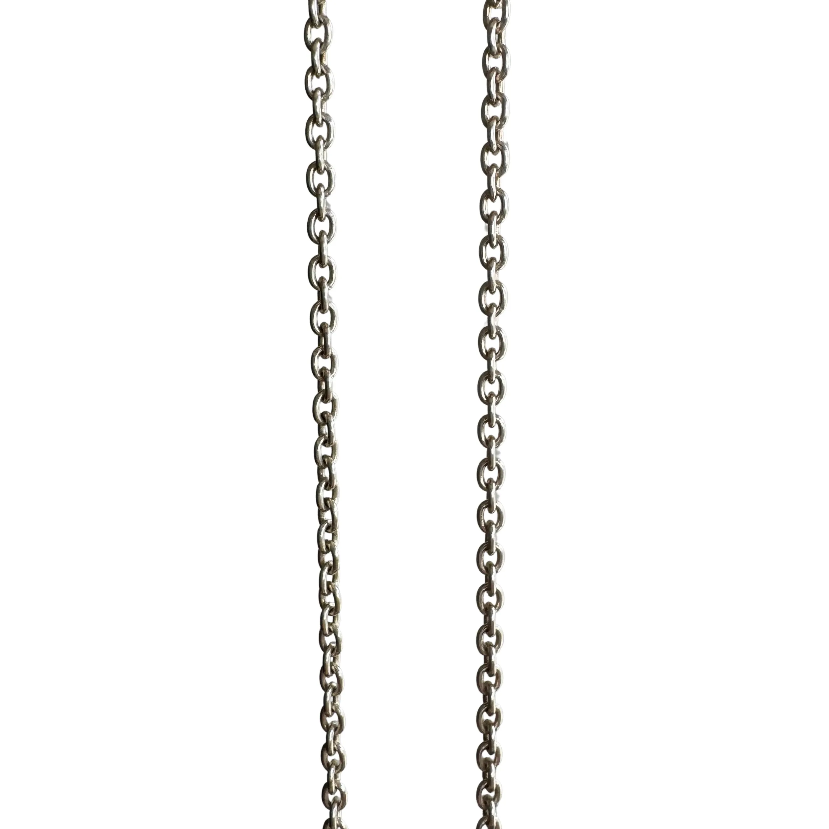 V I N T A G E // perfect cable / sterling silver dainty sturdy cable chain necklace / 20