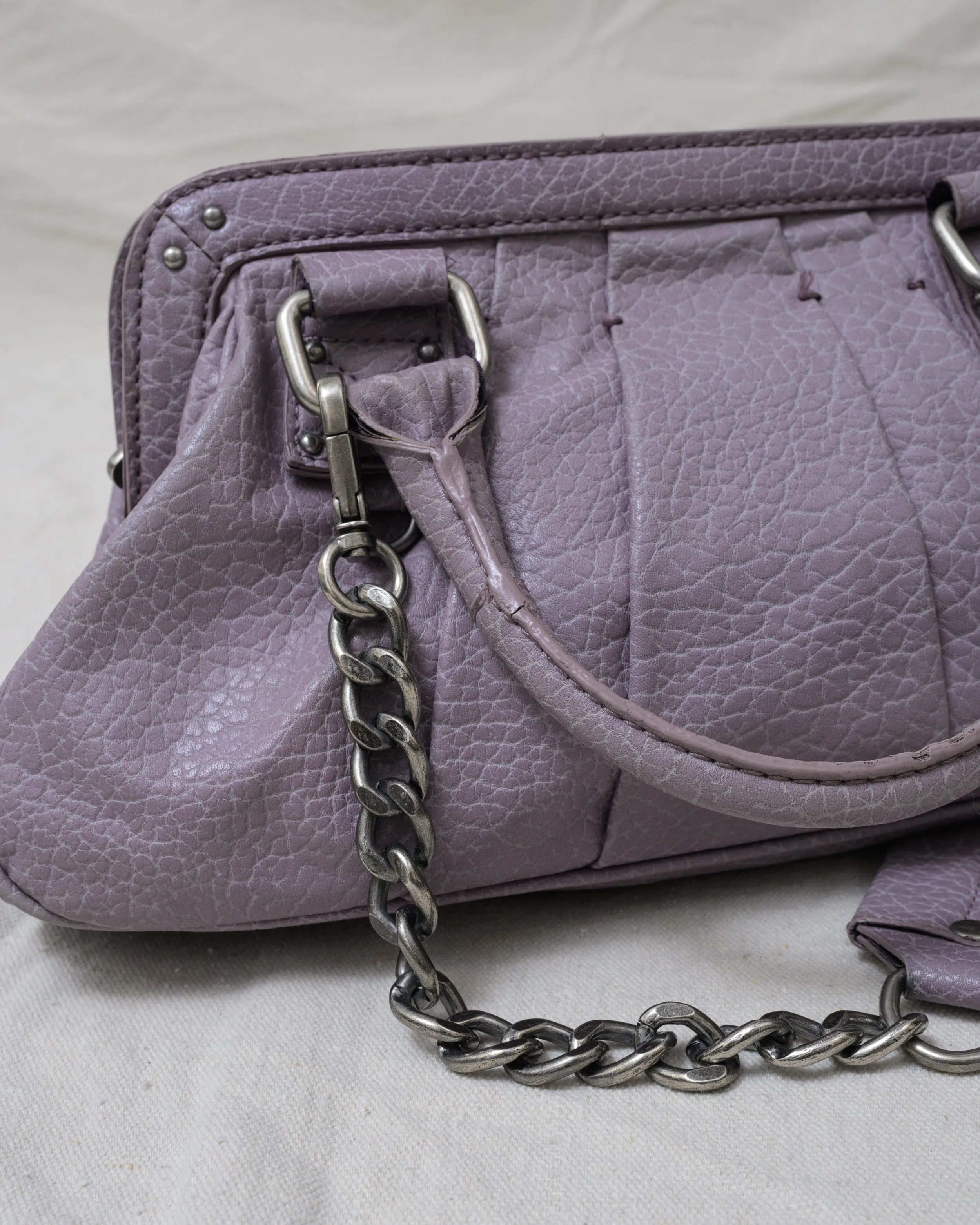 Vintage Lavender Y2K Vegan Leather Bag