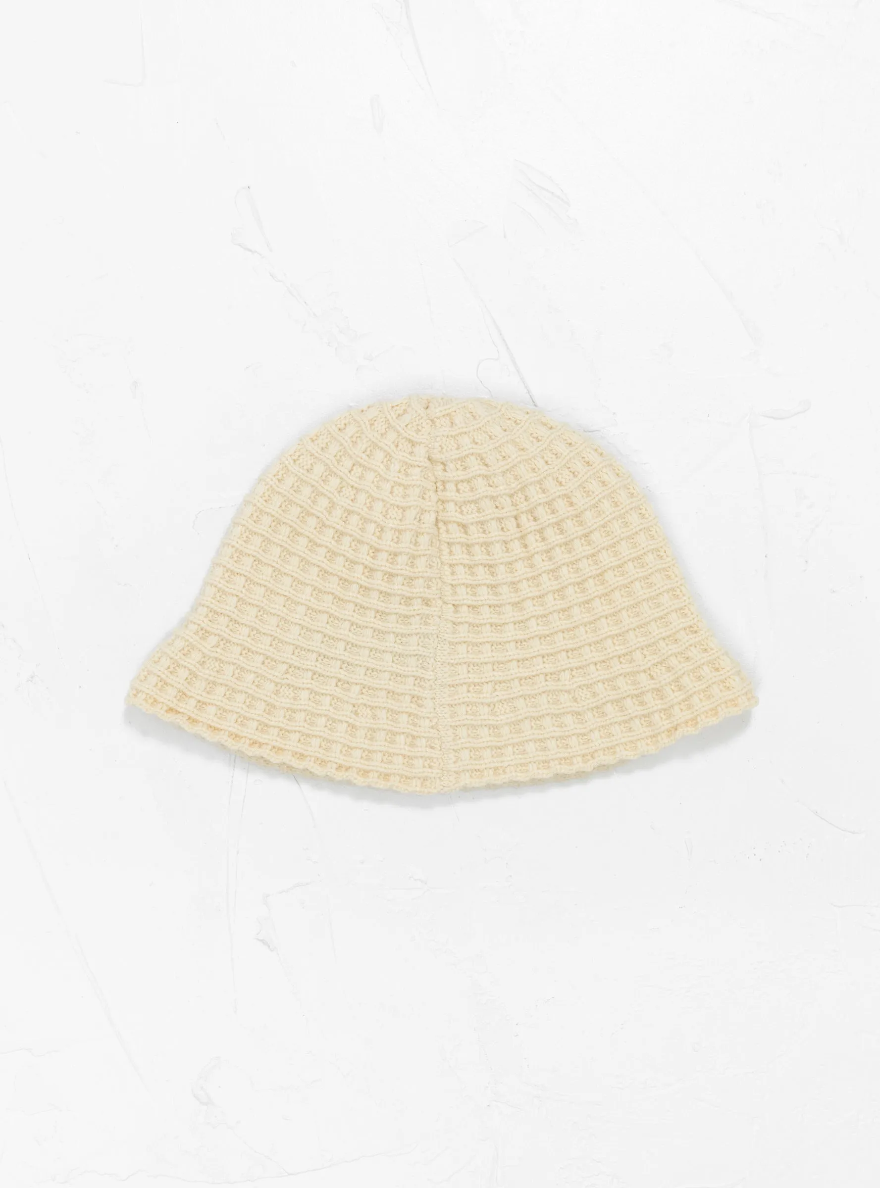 Waffle Knit Bucket Hat Bone