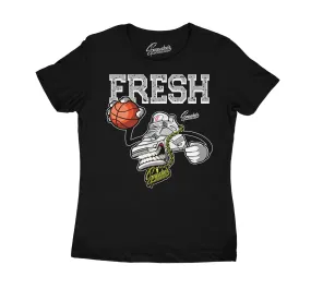 Womens White Oreo 4 Shirt - Fresh Fours - Black